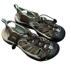 Keen women’s Newport h20 brown teal slip on sandals size 8